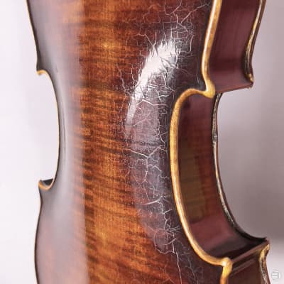 Anonymous German Violin - Possible Widhalm School - 19th Century - LOB: 358 mm - w/ Neck Graft image 19