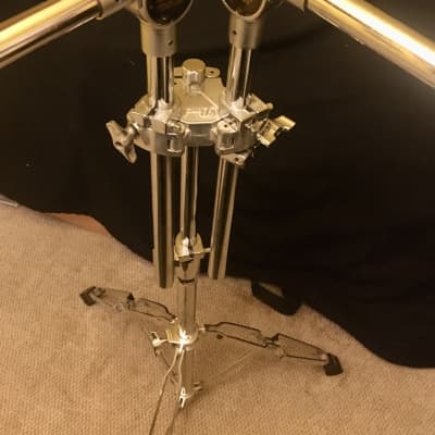 Pearl Black Label Double Tom Stand Vintage *complete* image 1