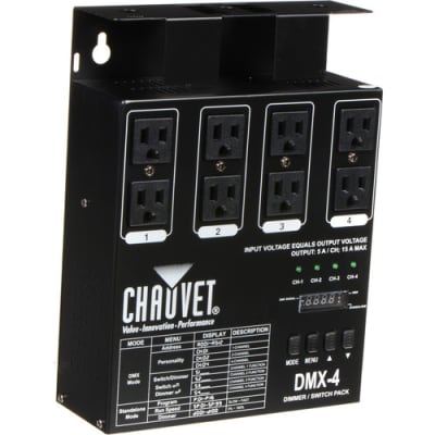 Chauvet DJ DMX-4 4-Ch DMX Dimmer/Switch Pack image 1