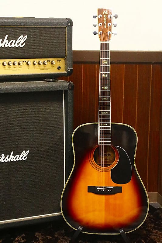 Morris W40 ビンテージ サンバースト コレクター 1970's made vintage MORRIS W-40 Sunburst Three piece back w