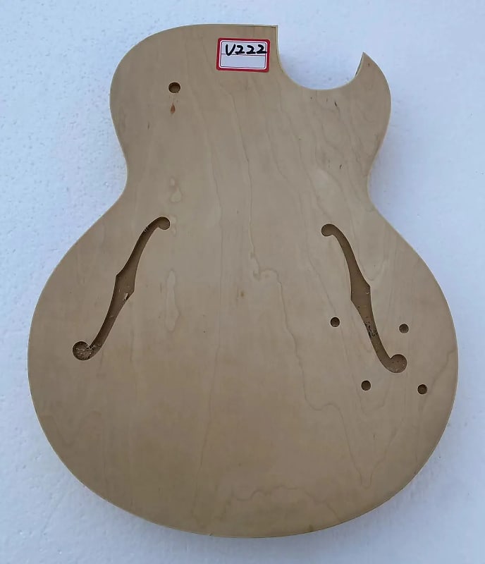 Laminated Maple Wood Hollow Jazz Guitar Body | Reverb