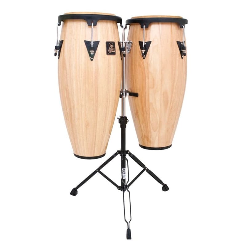Photos - Percussion Latin Percussion   Aspire Wood Conga Set w/Double Stand A64... new  2015