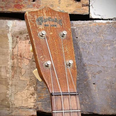 Vintage Martin Style 0 Soprano Ukulele - Mahogany | Reverb