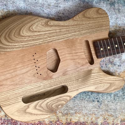 All-Natural Series: Alder & Catalpa Tele (Woodtech, USA) Finished in Natural Linseed Oil & Beeswax image 3