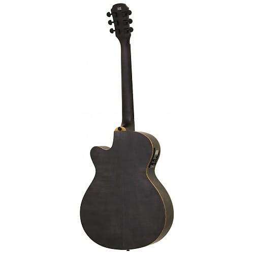 Aria FET F2 Electro-Acoustic Guitar STBK (Stained Black) | Reverb