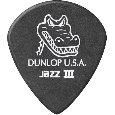 Dunlop 571P14 Gator Grip Jazz III 1.4mm Guitar Picks (6-Pack)