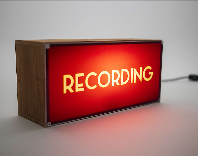 Recording Lightbox studio lighting retro style RED Reverb Canada