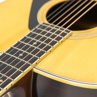 Yamaha FG-301B Orange Label Jumbo Dreadnought Acoustic Guitar w/ Case - Natural image 10