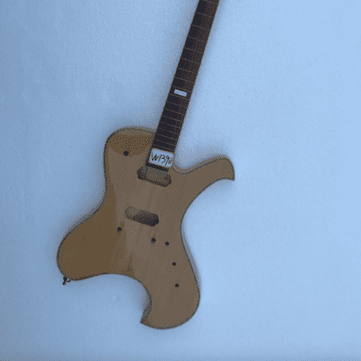 Natural Glossy Finish Guitar Body with Maple Neck and Rosewood Fingerboard image 2
