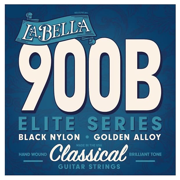 LaBella 900-B Elite Black Nylon/Polished Golden Alloy image 1