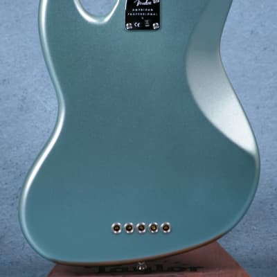 Fender American Professional II Jazz Bass V Maple Fingerboard - Mystic Surf Green - US210106186-Mystic Surf Green image 3