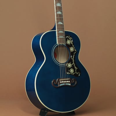 Gibson J-200 Parlor Custom Viper Blue | Reverb