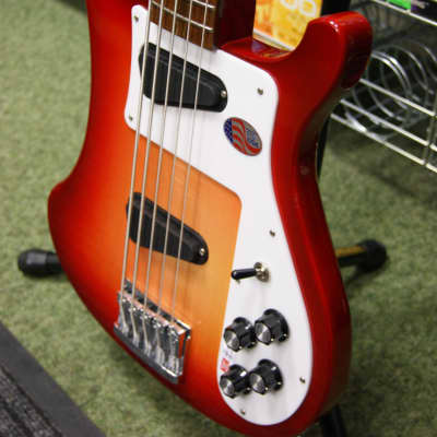 Rickenbacker 4003S 5 string bass guitar in Fireglo finish - Made in USA image 4
