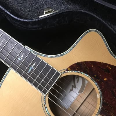 Breedlove Atlas Stage J350/EF acoustic electric guitar handcrafted in Korea 2009 ( discontinued model in Maple ) excellent with original Breedlove deluxe hard case tool , extra bone saddle & key included. image 7
