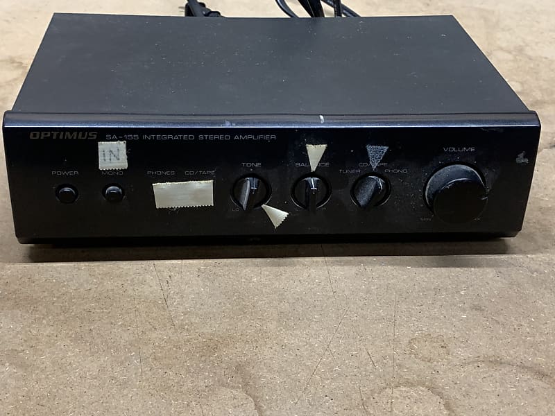 Optimus Sa 155 Integrated Stereo Amplifier Reverb