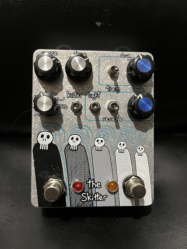 Champion Leccy The Skitter Tremolo Reverb Pedal 2015-2020 - Gray USED image 1