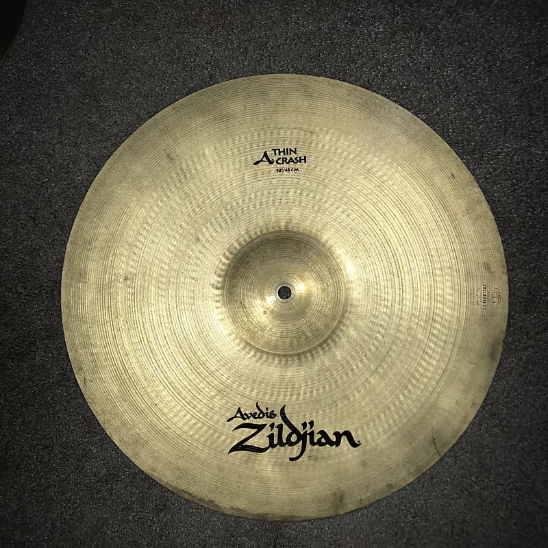 Zildjian 18" A Series Thin Crash Cymbal 1982 - 2012 image 3