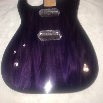 Custom Built  Stratocaster Style Body Hell-Raisin Purple image 3