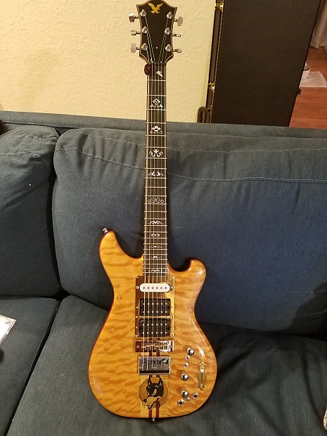Jerry Garcia Wolf Tribute Guitar