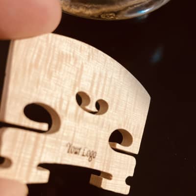 Your Logo Violin Bridge Medium and Low Hart 2024 - Special sanded and light linseed oil finish for sale