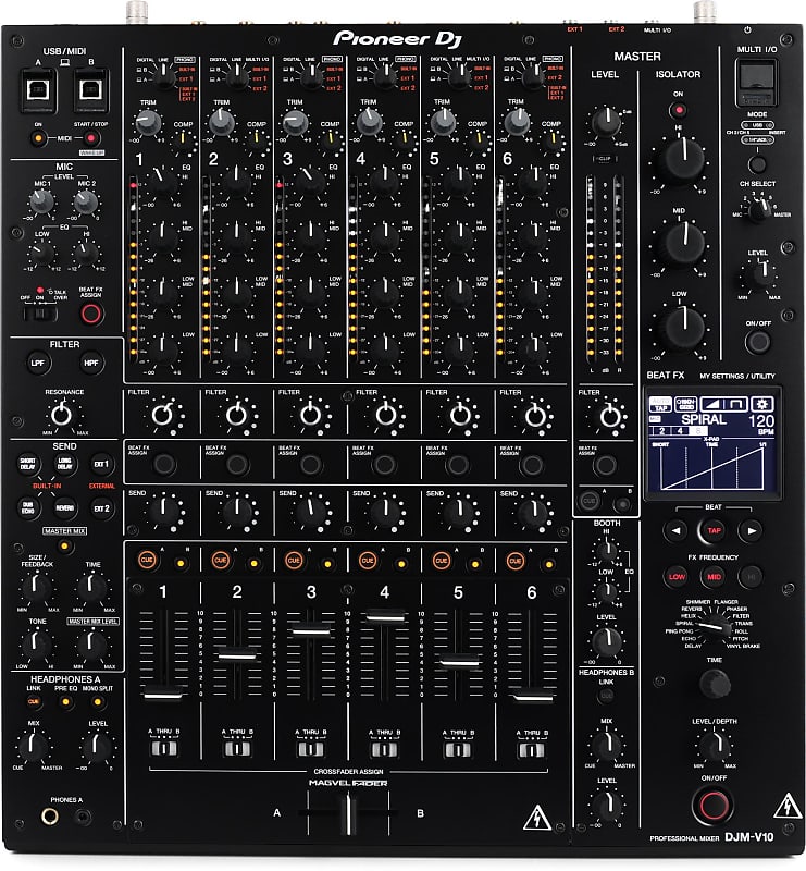 Pioneer DJ DJM-V10 6-channel DJ Mixer image 1