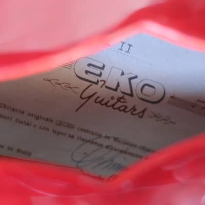 Vintage 1967 Eko Lark II Wine Red Loaded Guitar Body Same Plant As Vox Typhoon Wildcat image 3