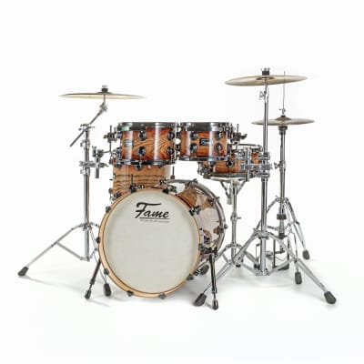 Fame Fortress Studio Shell Set Brown Burst - Drum Shell Set image 2