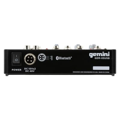 GEM-05USB: Compact 5 Channel Bluetooth Mixer image 3