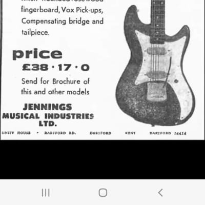 Vox Super Ace 1964 Blue Made in England w/ Vox Case image 15