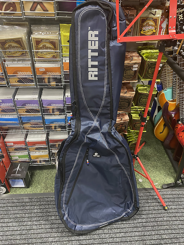 Ritter padded dreadnought acoustic guitar bag in navy blue Reverb