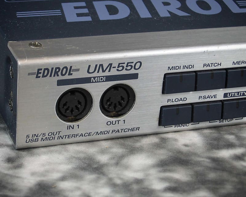 Good used Edirol UM550 USB MIDI Inferface / MIDI patcher Reverb