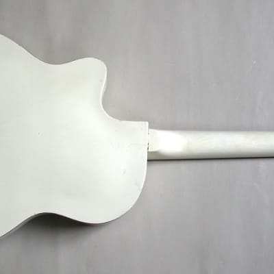 1958 Famos Art-Deco Jazz Thinline (Gibson ES-275 model) - White - Restored and upgraded image 10