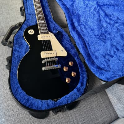 Epiphone '56 Gibson Les Paul 1956 PRO Ebony Upgrades + Deluxe Chainsaw Case for sale