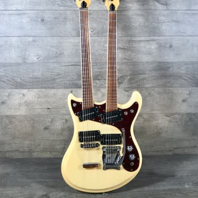 Mosrite Joe Maphis Mark XVIIII Double Neck 1968 White image 1