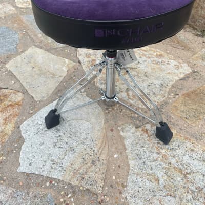 Akolt Saddle Drum Throne With Backrest, Heavy Duty Drum Seat Hydraulic Drum Stool Height Adjustable Suede Drum Chair Motorcycle Style For Adults Drummers Grey