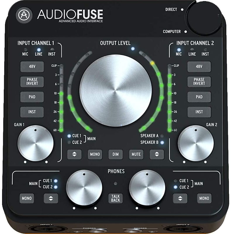 Arturia AUDIOFUSE (Rev2) Black - 811001 USB Audio Interface image 1