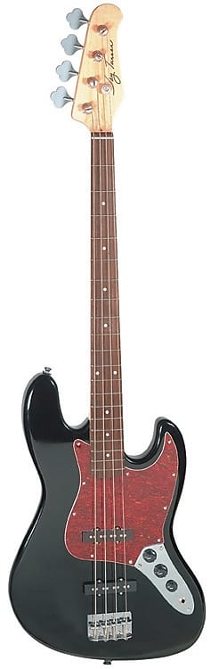 Jay Turser JTB-402-BK JTB Series Solid J Style Body Maple Neck 4-String Electric Bass Guitar image 1