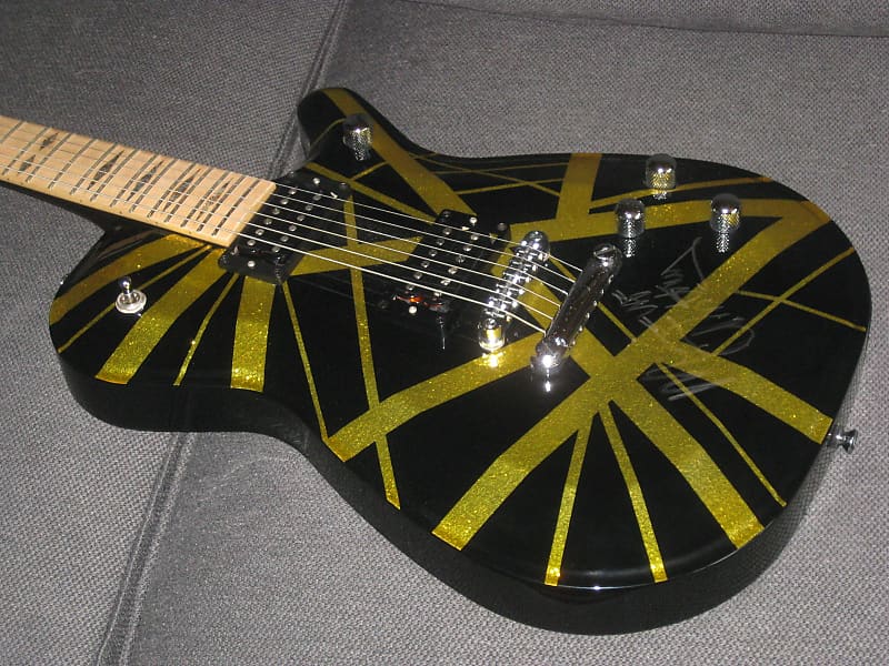 GMP Roxie Tribute EVH sparkle guitar with stripes, hand-made in San Dimas, Ca...Seymour Duncan pups image 1