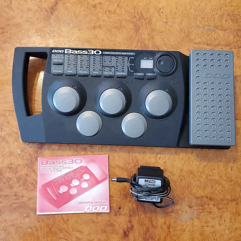Affordable DOD Bass 30 MultiFX pedal w/manual and adapter Reverb