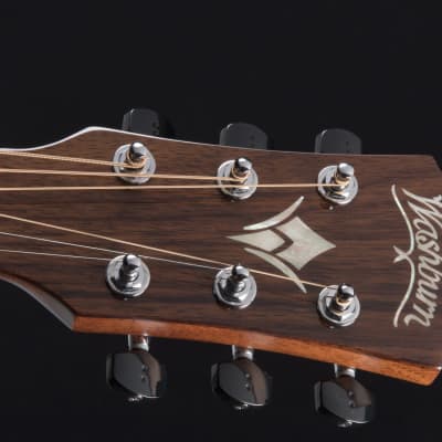 Washburn HD100SWCEK Heritage 100 Series Solid Wood Spruce Mahogany Cutaway Acoustic Guitar w/Case image 9