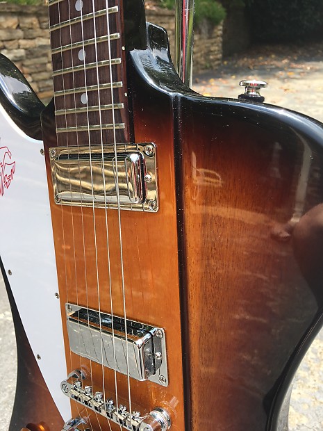 Epiphone Firebird Sunburst left handed lefty w/case | Reverb
