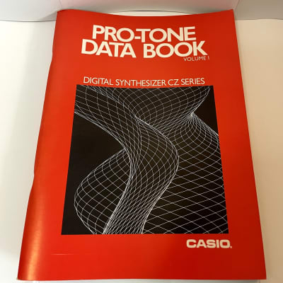 Used Casio Pro-Tone Data Book Volume 1 For Casio CZ Synthesizers