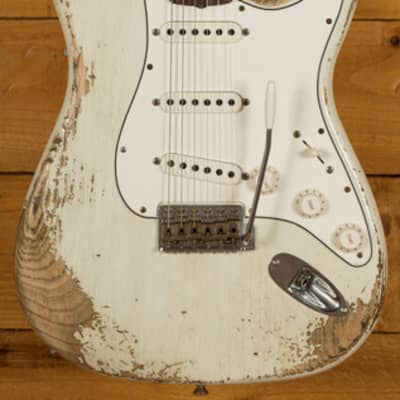 Fender Custom Shop '60 Strat Heavy Relic Rosewood Olympic White image 13