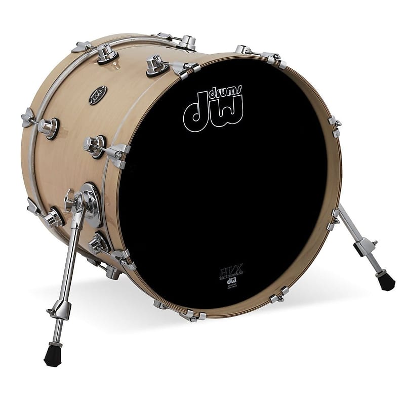 DW Performance Bass Drum 18x14 Natural Lacquer image 1