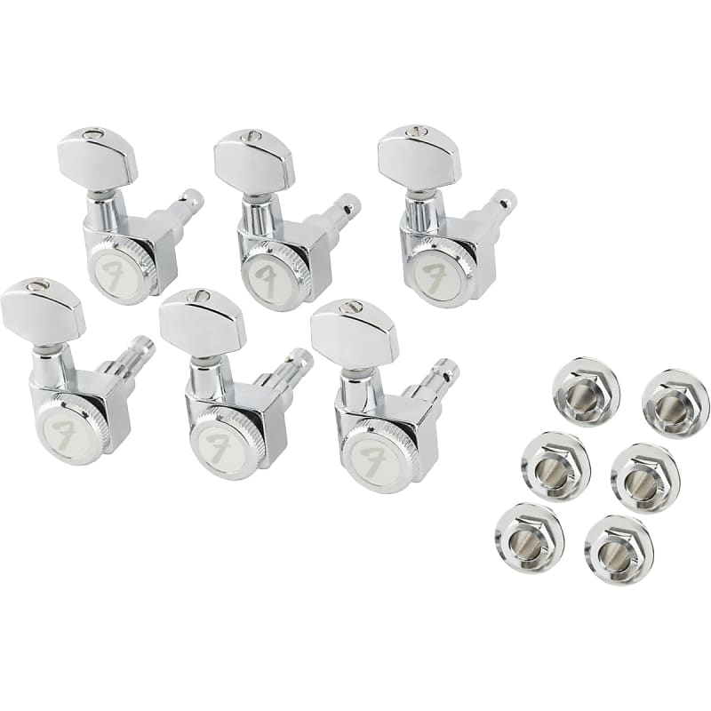 Fender Locking Machine Heads / Tuners For Stratocaster / Telecaster Guitars Chrome image 1