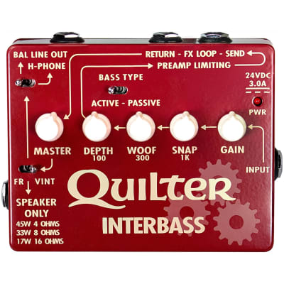 Quilter INTERBASS Power Amp and Direct Box (45 Watts) image 1