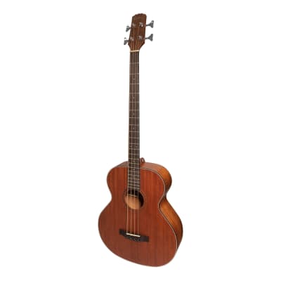 Martinez 'Natural Series' Mahogany Top Acoustic-Electric Bass Guitar (Open Pore) for sale