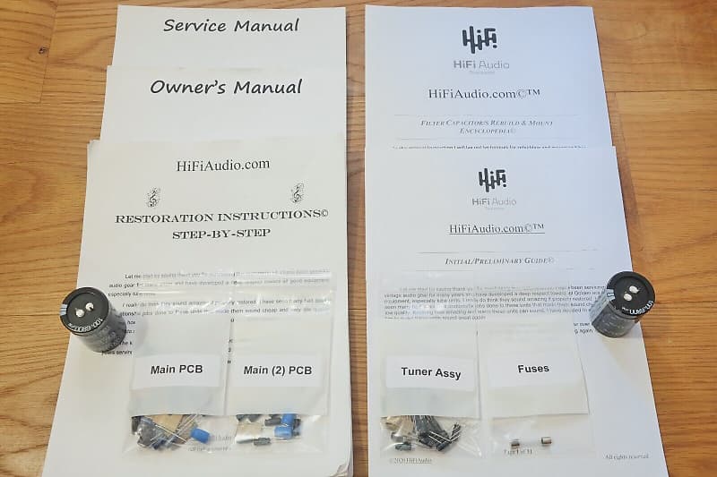 Yamaha CR-420 restoration kit filter capacitor repair rebuild fix  			