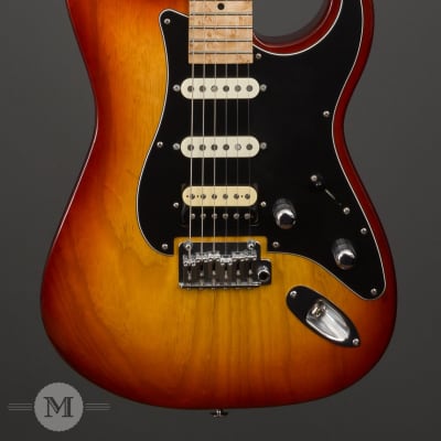 GJ2 Guitars - Glendora NLT -  HSS - Cherry Sunburst - Birdseye Maple Neck - Used image 2
