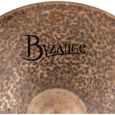 Meinl B22BADTLR 22" Byzance Big Apple Dark Tradition Light Ride Drum Kit Cymbal image 4